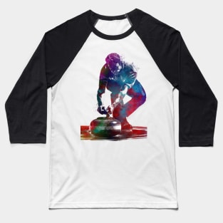 Curling sport art #curling Baseball T-Shirt